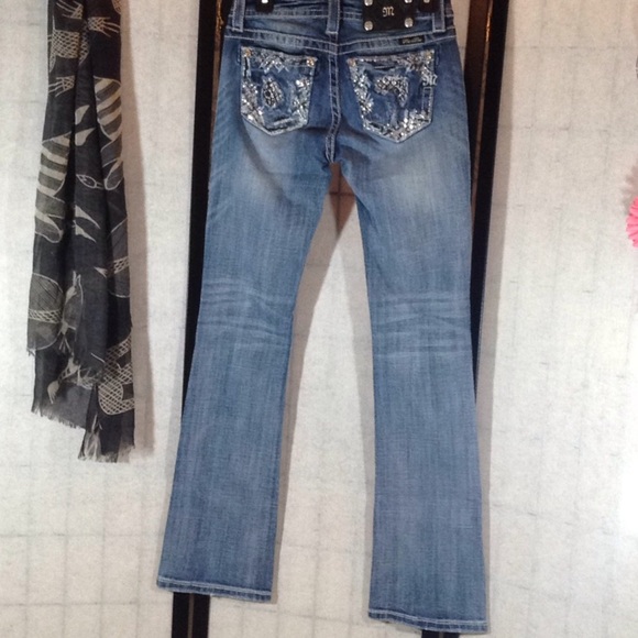 Miss Me silver & rhinestone jeans - Picture 6 of 6